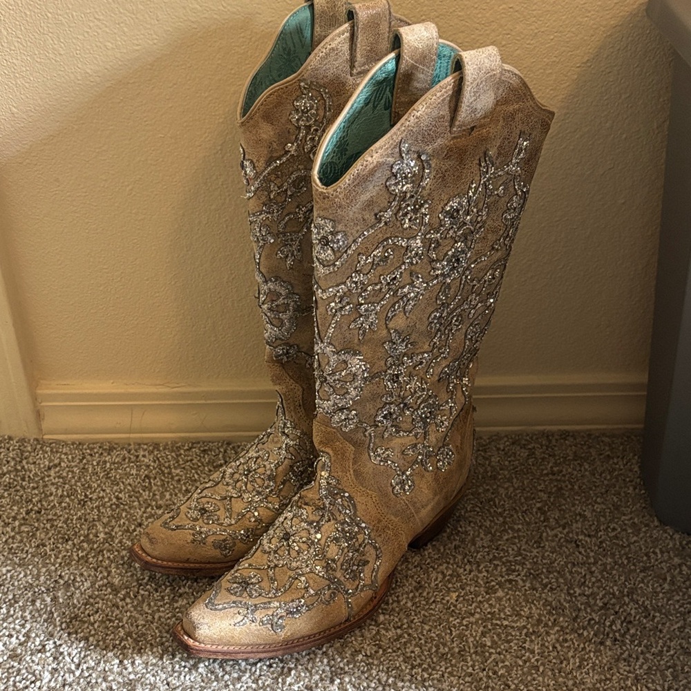 Corral sequin/glitter boots